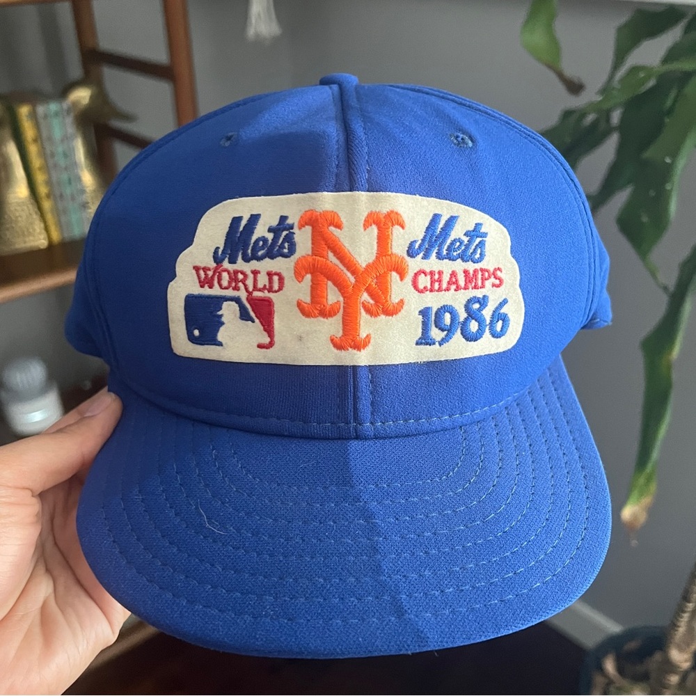 Vintage New York Mets 1986 MLB World Champs snapback hat